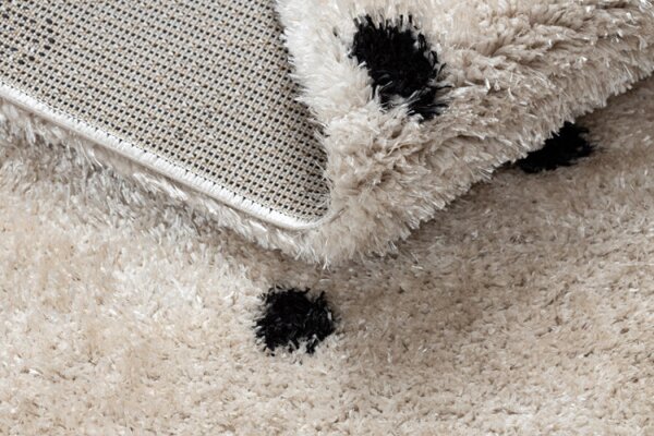 Koberec FLUFFY 2370 shaggy bodky - krém / antracit