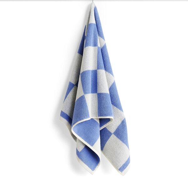 Bavlnený froté uterák Check Sky Blue 50 × 90 cm