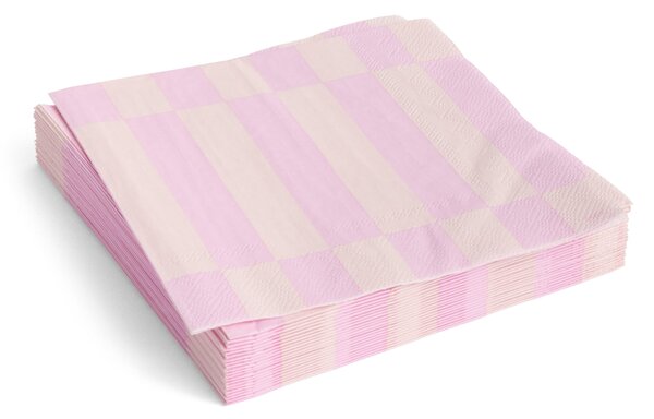 Papierové servítky Pattern Lunch Light Pink/Rose – set 20 ks