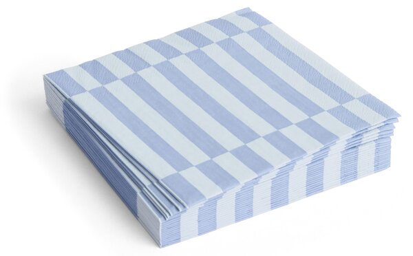 Papierové servítky Pattern Lunch Light Blue/Dusty Blue – set 20 ks