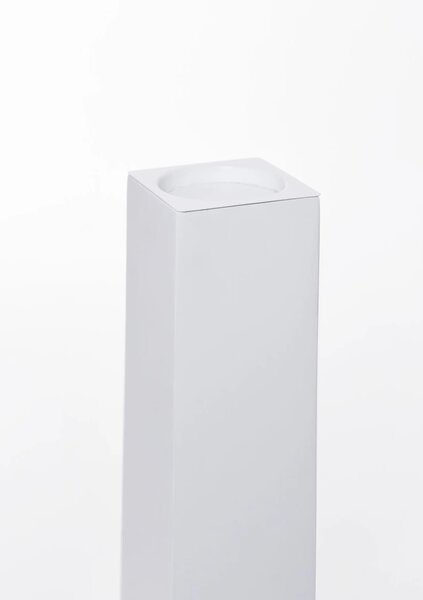 Váza OBELISK, sklolaminát, výška 80 cm, biely