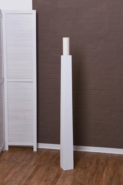 Elegantná váza OBELISK, sklolaminát, výška 120 cm, biela
