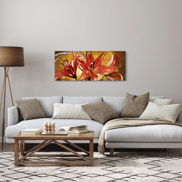 Obraz kvetov ľalií (120x50 cm)