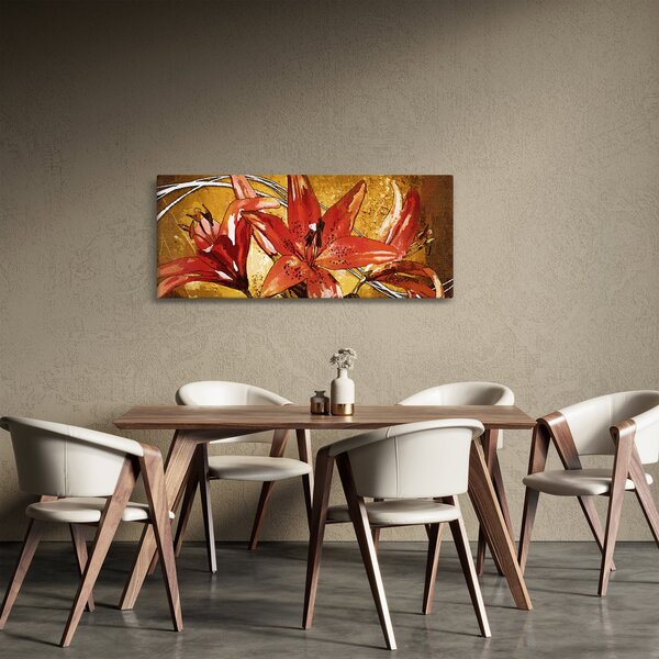 Obraz kvetov ľalií (120x50 cm)