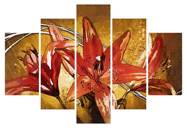 Obraz kvetov ľalií (150x105 cm)