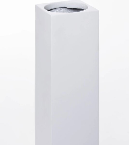 Elegantná váza OBELISK, sklolaminát, výška 120 cm, biela