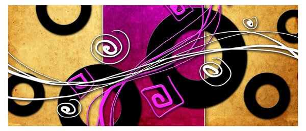 Obraz abstrakcie (120x50 cm)