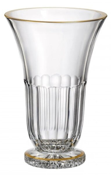 KRIŠTÁĽOVÁ VÁZA BOHEMIA ANITA GOLD 255MM