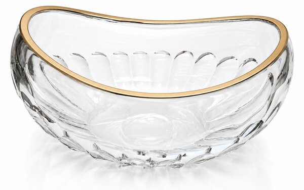 KRIŠTÁĽOVÁ MISA BOHEMIA ANITA GOLD MISA GONDOLA 255MM