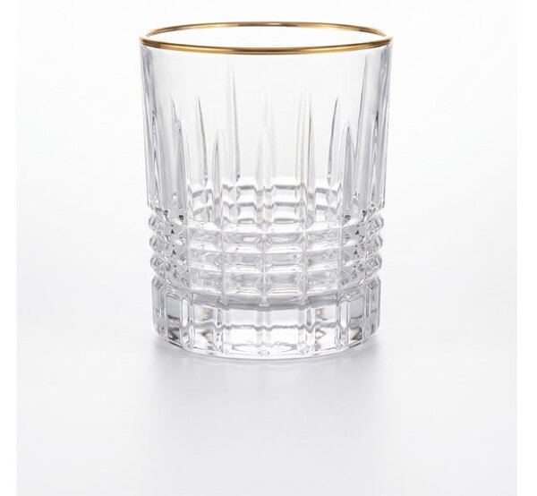BOHEMIA PRESTIGE PERFECTO GOLD POHÁR NA WHISKY 300ML SADA 6KS