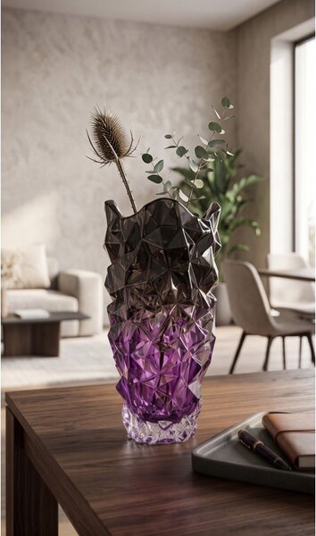 KRIŠTÁĽOVÁ VÁZA PRESTIGE AMETHYST GRADIENT 300MM
