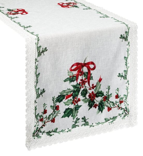 VIANOČNÝ BEHÚŇ NA STÔL XMAS7 40X140 CM VZOROVANÁ