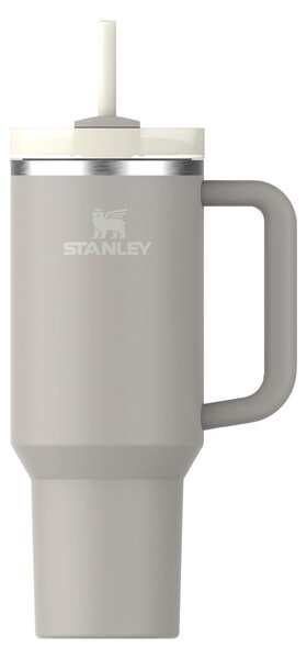 Svetlosivá termoska so slamkou z nehrdzavejúcej ocele 1,18 l Quencher H2.0 FlowState Tumbler Ash – Stanley