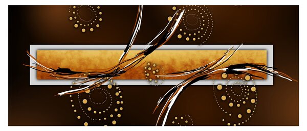 Obraz abstrakcie - Motýle (120x50 cm)