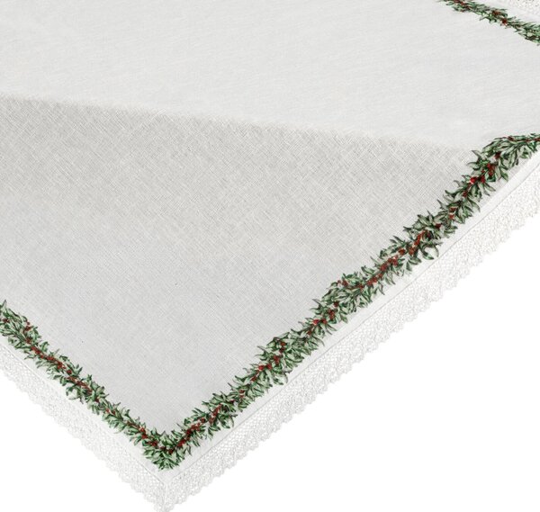 VIANOČNÝ OBRUS XMAS8 85X85 CM VZOROVANÁ