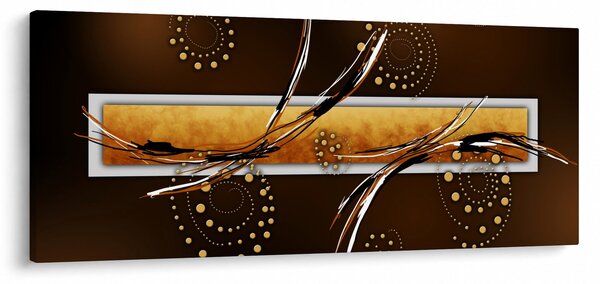 Obraz abstrakcie - Motýle (120x50 cm)