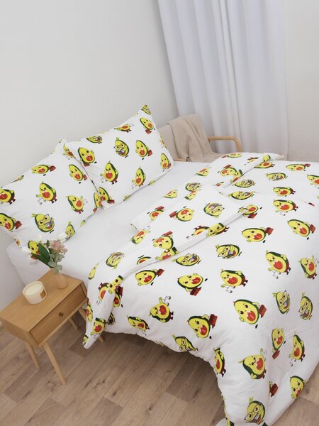 Obliečky mikroplyš Exclusive – Advokádo biele