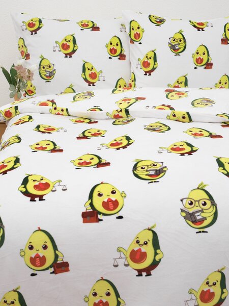 Obliečky mikroplyš Exclusive – Advokádo biele