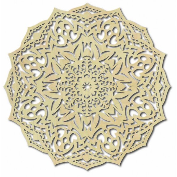 Drevená mandala na stenu - CIRCEL 4017 PR0373