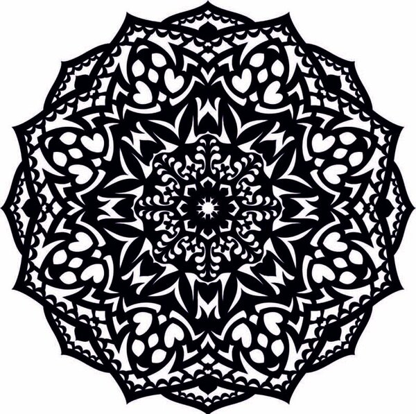 Drevená mandala na stenu - CIRCEL 4017 PR0373