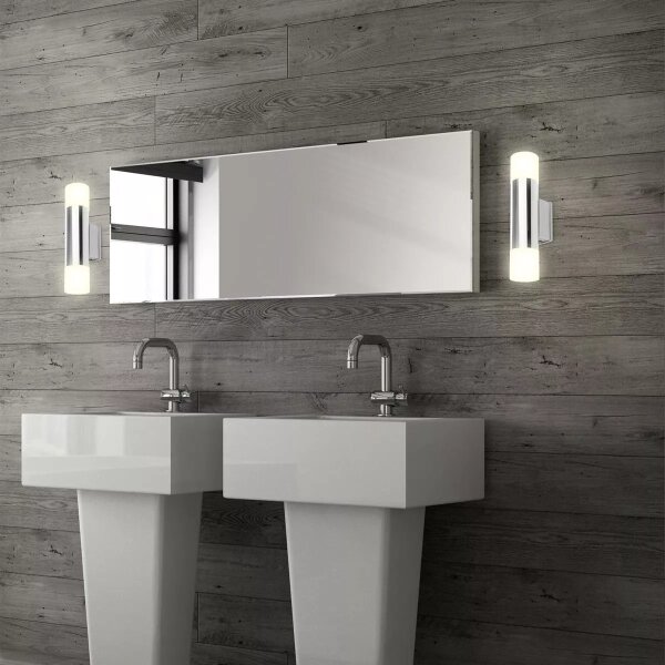 Briloner - LED kúpeľňové nástenné svietidlo 2xGU10/4,8W/230V IP44 3000K chróm