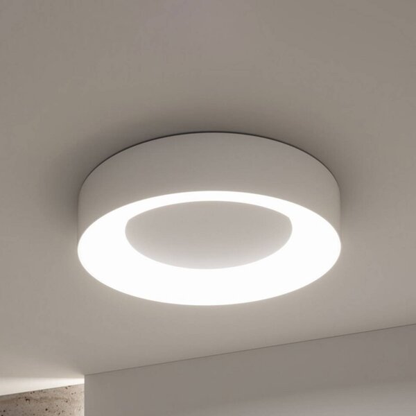 Paulmann Stropné LED svetlo Smart Casca, biele, Ø 40 cm, RGBW, IP44, Biela / opálová, Obývacia izba / jedáleň, kov, Moderný, Závesné svietidlo