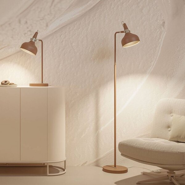 Paulmann Stojacia lampa Juna STYLE, hnedá, výška 158 cm, kov, Hnedá / hrdzavá, Obývacia izba / jedáleň, kov, Moderný, Stojaca lampa