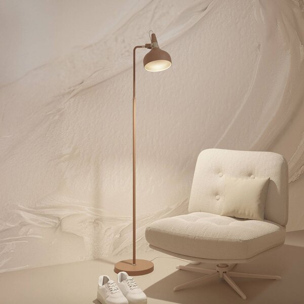 Paulmann Stojacia lampa Juna STYLE, hnedá, výška 158 cm, kov, Hnedá / hrdzavá, Obývacia izba / jedáleň, kov, Moderný, Stojaca lampa