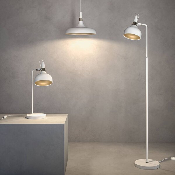 Paulmann Stojacia lampa Juna STYLE, biela, výška 158 cm, kov, Biela / opálová, Obývacia izba / jedáleň, kov, Moderný, Stojaca lampa