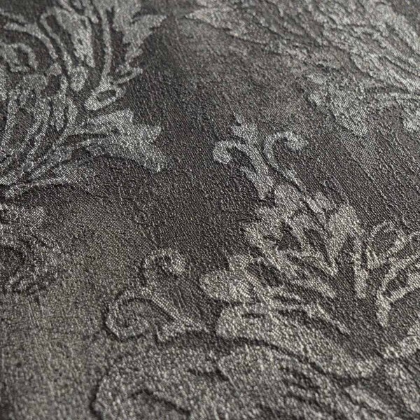 A.S. Création | Vliesová tapeta na stenu History of Art 2 79049-6 | 0,53 x 10,05 m | čierna, metalická, šedá