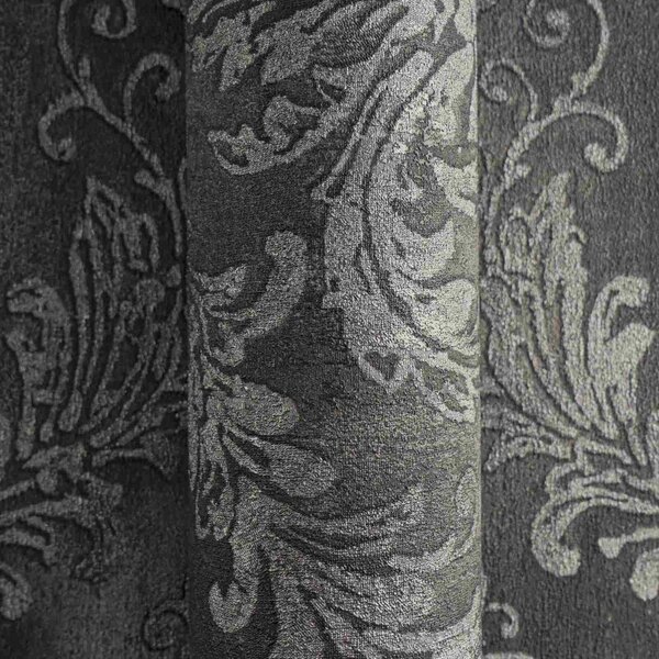 A.S. Création | Vliesová tapeta na stenu History of Art 2 79049-6 | 0,53 x 10,05 m | čierna, metalická, šedá