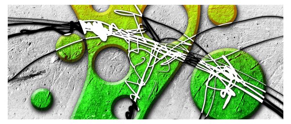 Abstraktný obraz (120x50 cm)