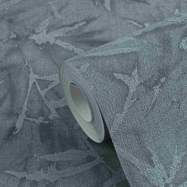 A.S. Création | Vliesová tapeta na stenu History of Art 2 79046-6 | 0,53 x 10,05 m | modrá, metalická, čierna