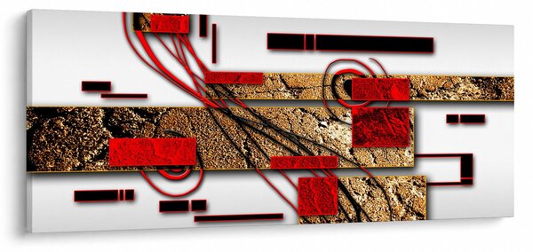 Obraz abstrakcie (120x50 cm)