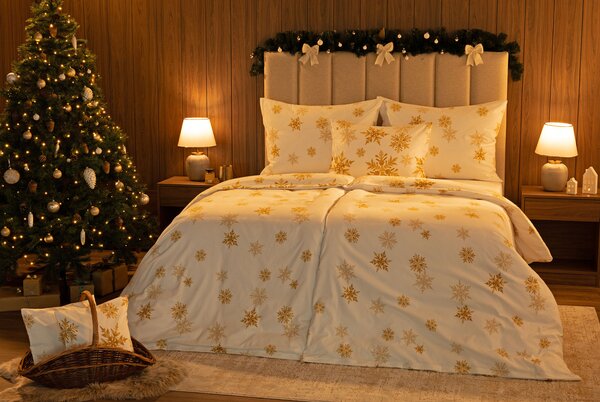 Obliečky Gold Sparks Flanel premium 1x 140/200, 1x 70/90