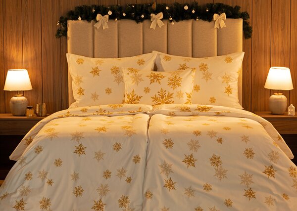 Obliečky Gold Sparks Flanel premium 1x 140/200, 1x 70/90