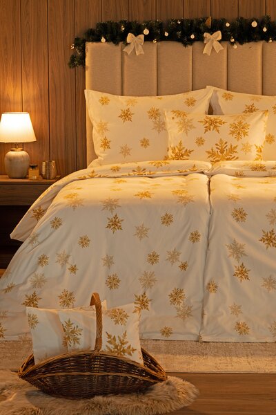 Obliečky Gold Sparks Flanel premium 1x 140/200, 1x 70/90