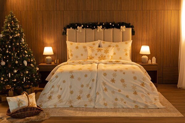 Obliečky Gold Sparks Flanel premium 1x 140/200, 1x 70/90