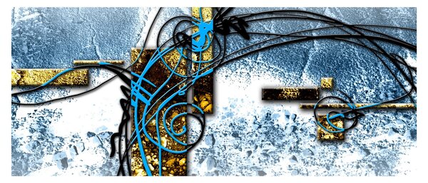 Abstraktný obraz (120x50 cm)