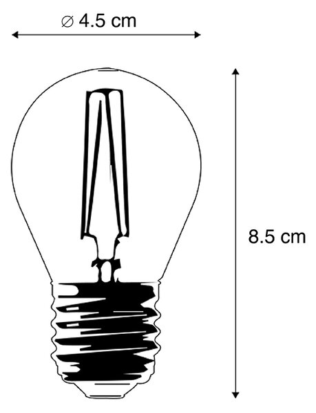 Sada 5 inteligentných LED žiaroviek E27 P45 4,5 W 470 lm 1800-4000K