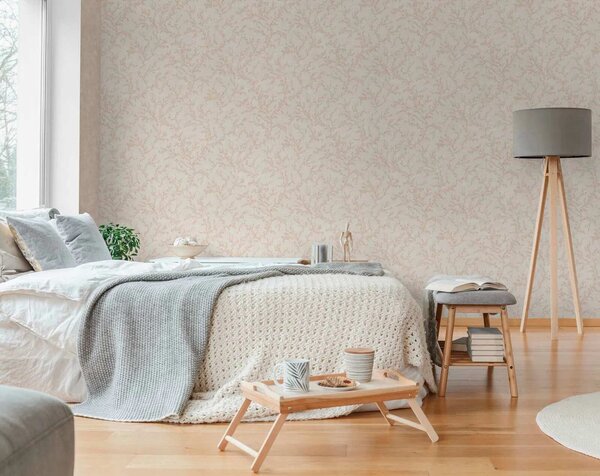 A.S. Création | Vliesová tapeta na stenu Hygge 3 79090-1 | 0,53 x 10,05 m | ružová, krémová, šedá