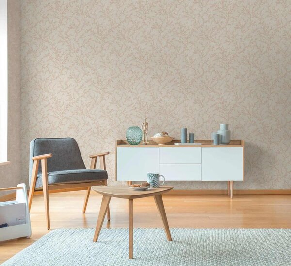 A.S. Création | Vliesová tapeta na stenu Hygge 3 79090-1 | 0,53 x 10,05 m | ružová, krémová, šedá