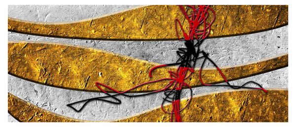 Abstraktný obraz (120x50 cm)