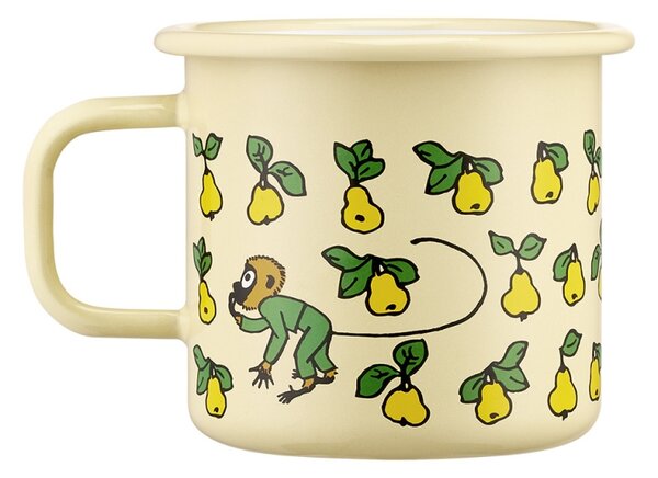 Muurla Hrnček Pippi Fruits 0,37l, smalt / žltý