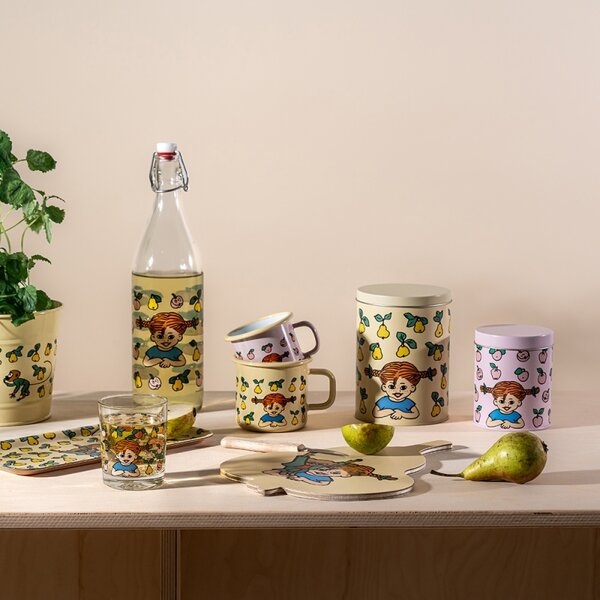 Muurla Hrnček Pippi Fruits 0,37l, smalt / žltý