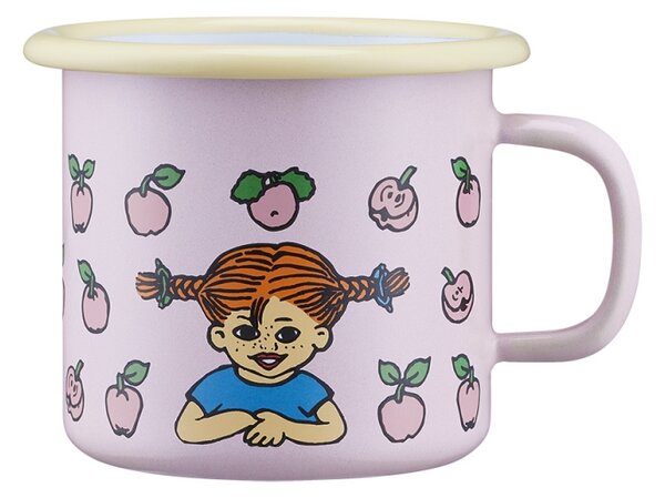 Muurla Hrnček Pippi Fruits 2,5 dl, smalt / ružový