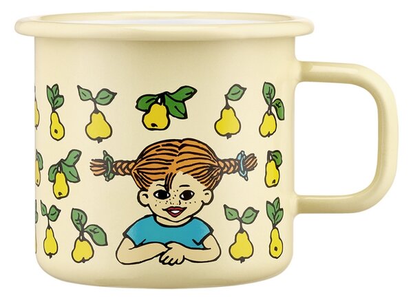 Muurla Hrnček Pippi Fruits 0,37l, smalt / žltý