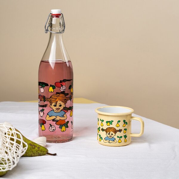 Muurla Hrnček Pippi Fruits 0,37l, smalt / žltý