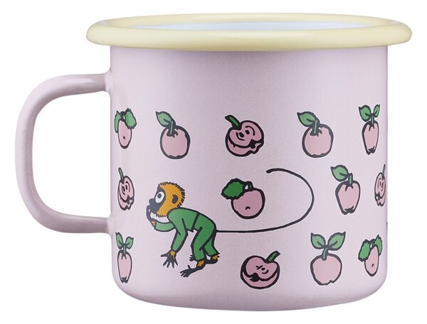 Muurla Hrnček Pippi Fruits 2,5 dl, smalt / ružový