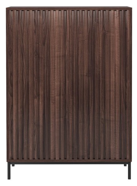 Skrinka v dekore orecha v prírodnej farbe 80x110 cm Celine - Støraa